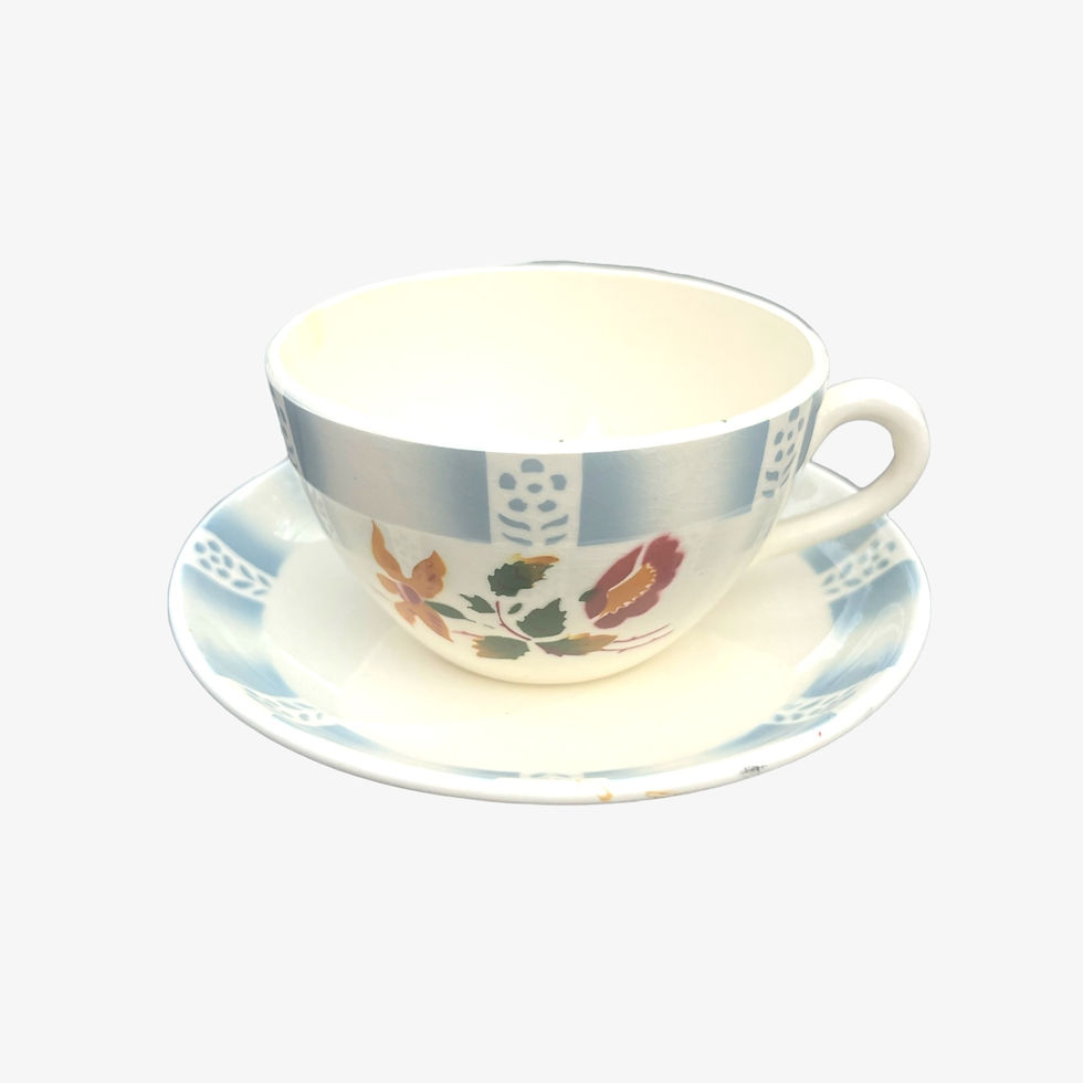 Miniature : Tasse et sous tasse Claude - Sarreguemines