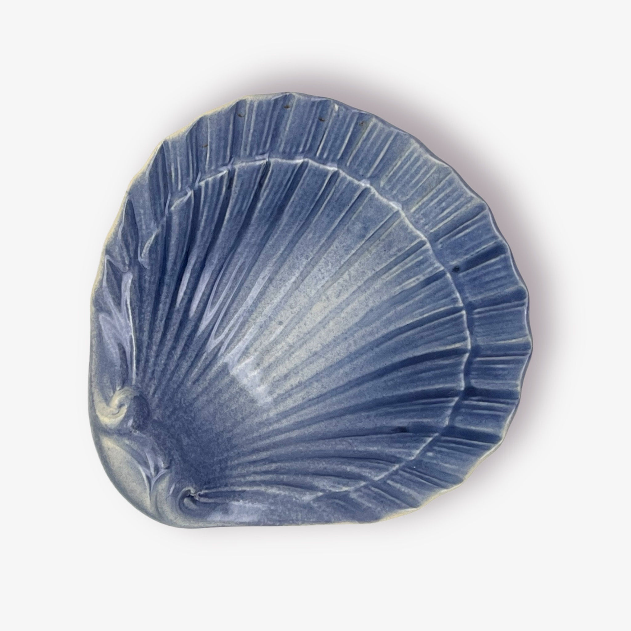Assiette coquille bleue n°1