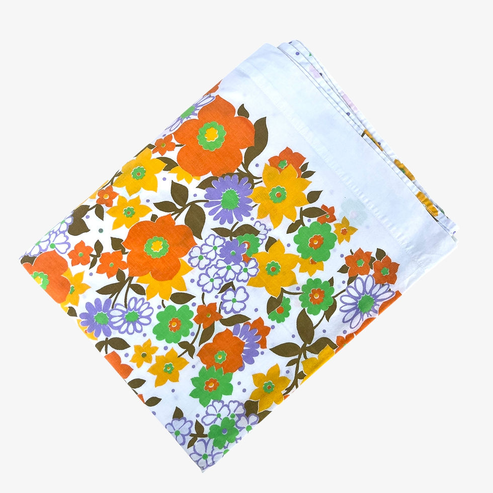 Miniature : Drap plat vintage 2 personnes