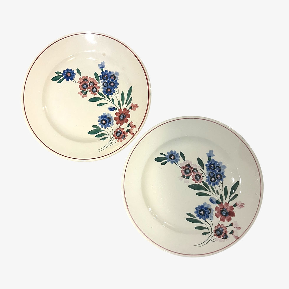 Miniature : 6 assiettes à dessert "Aigueperse" Digoin Sarreguemines