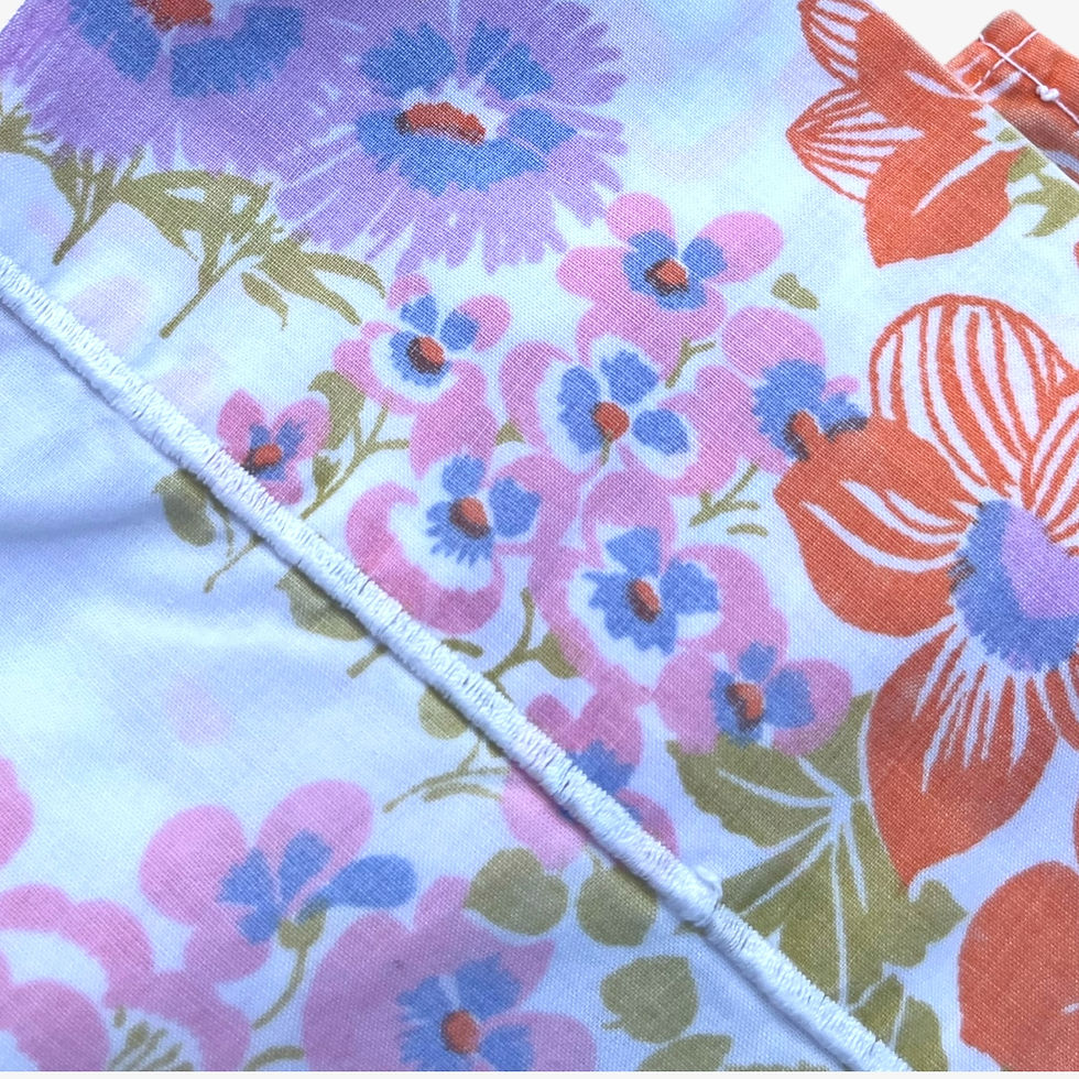 Miniature : Drap plat vintage 2 personnes