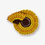 Miniature : "Tournesol jaune" vintage pour coussin