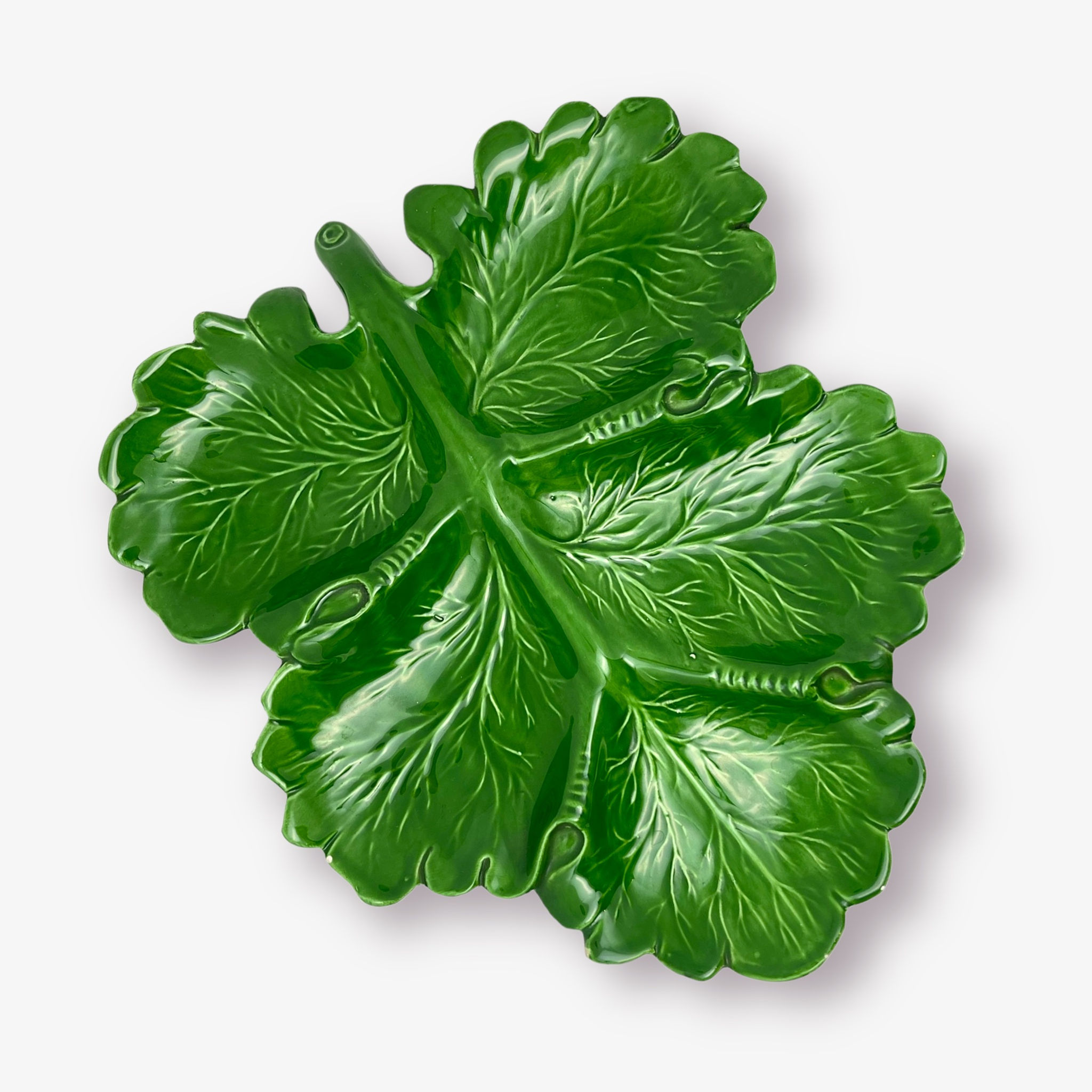 Grand plat compartimenté feuille