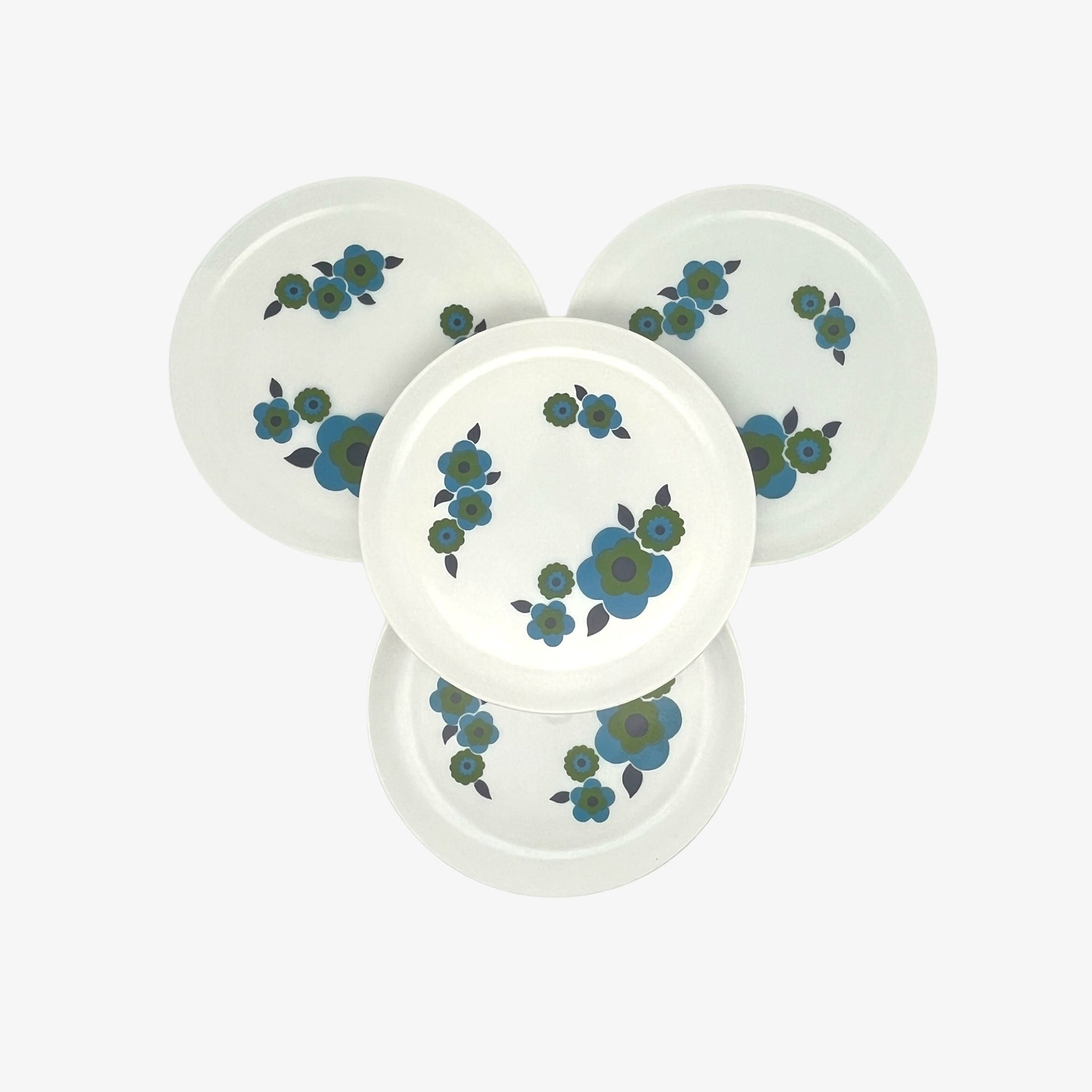 Assiette "Lotus" Arcopal bleue