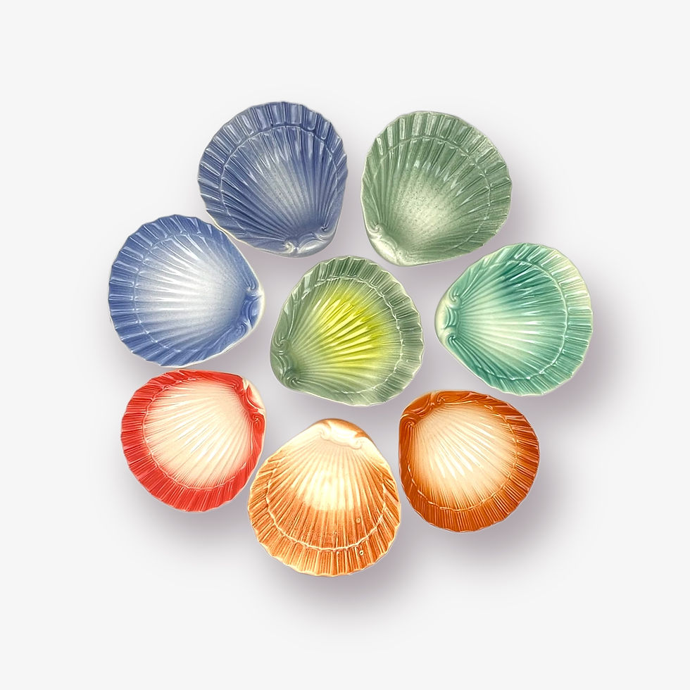 Miniature : Assiette coquille bleue n°2