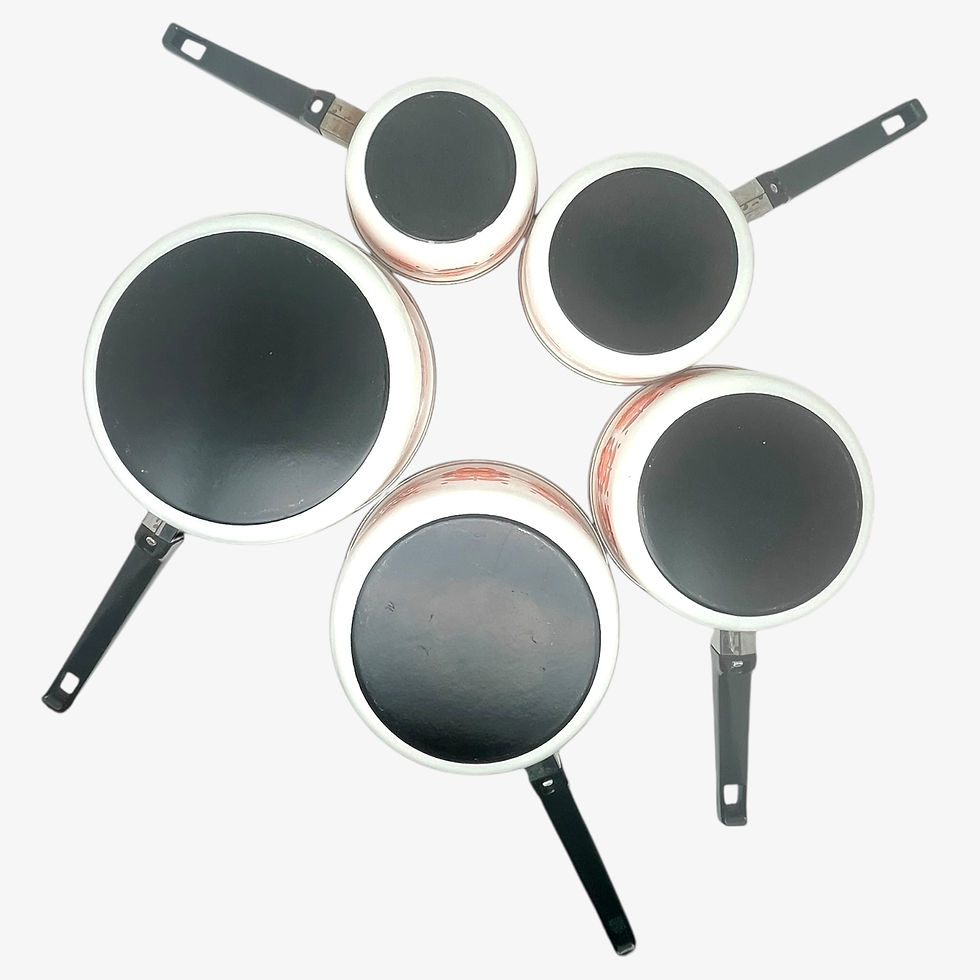 Miniature : Série de 5 casseroles vintages