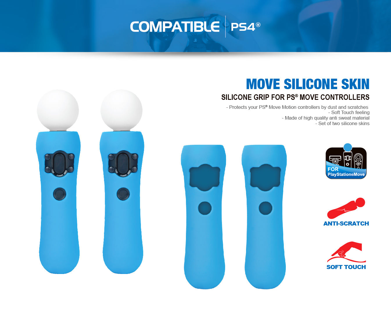 PS4 SILICONES - PS MOVE SILICONE