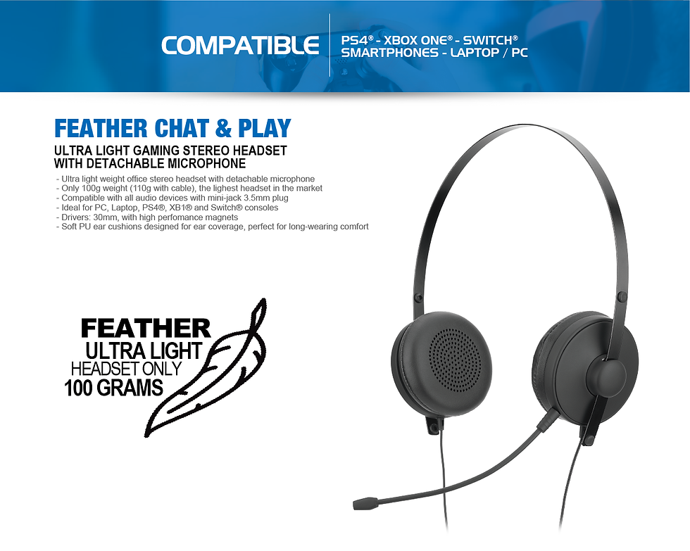 AUDIO HS FEATHER CHAT & PLAY