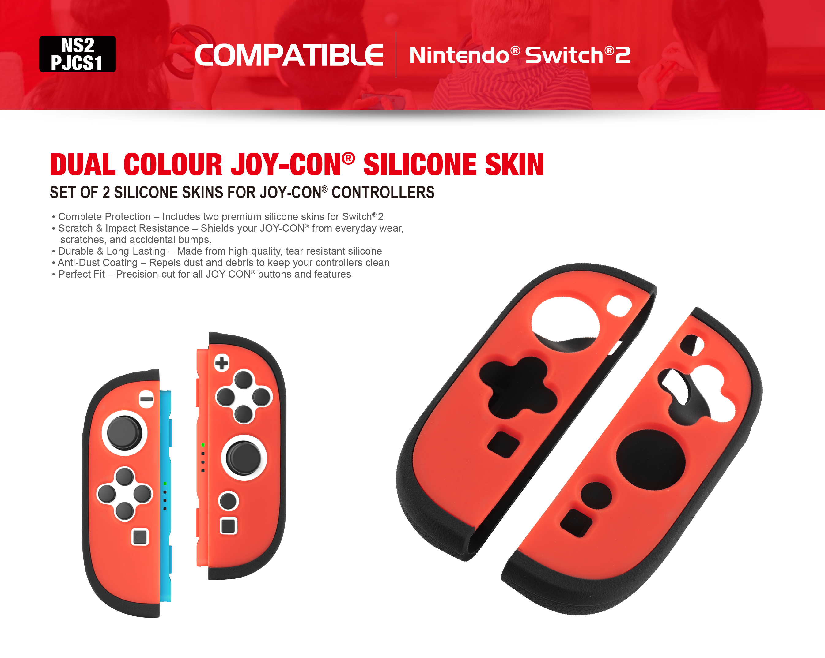 NS2-PJCS1 - DUAL COLOUR JOY-CON SILICONE SKIN