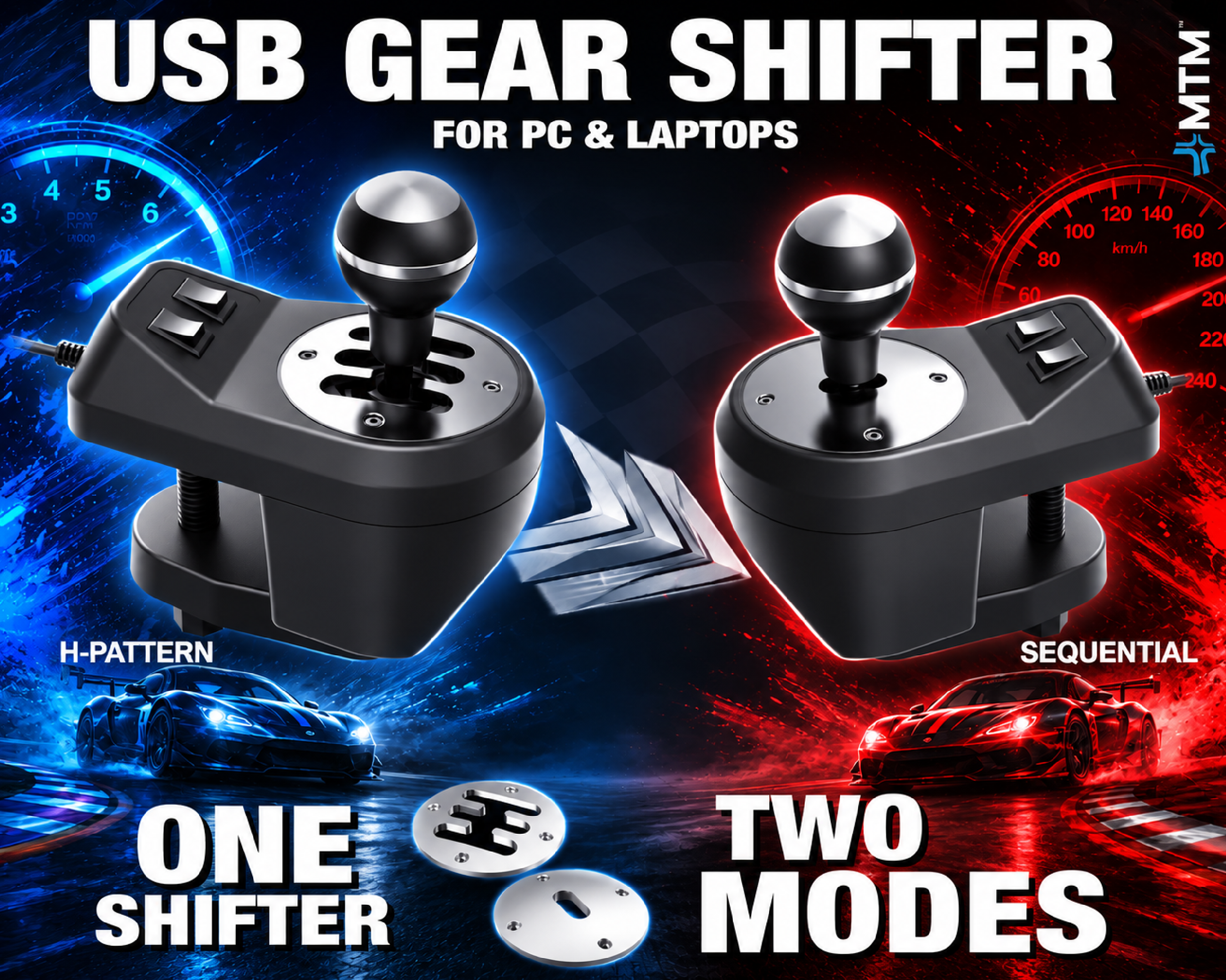 USB Gear Shifter: One Shifter, Two Modes, Total Freedom.