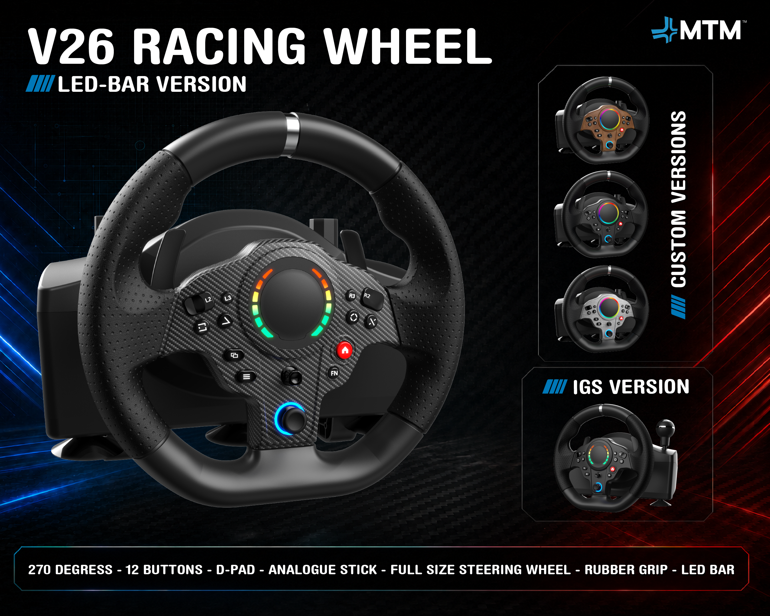V26 Racing Wheel — Next Generation Driving Experience