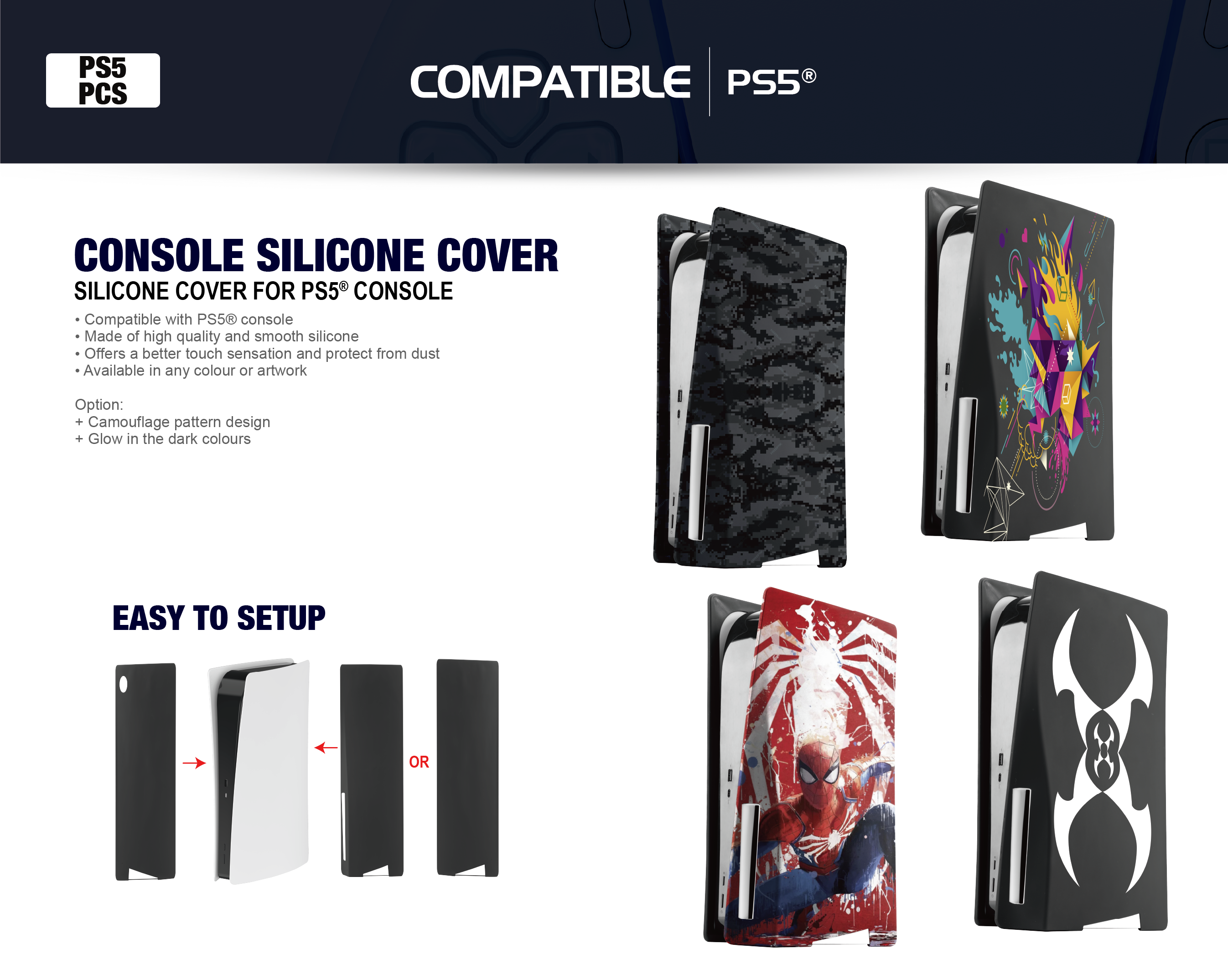 PS5-PCS - CONSOLE SILICONE