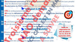 Troisième réunion NAO demain 30 septembre, 