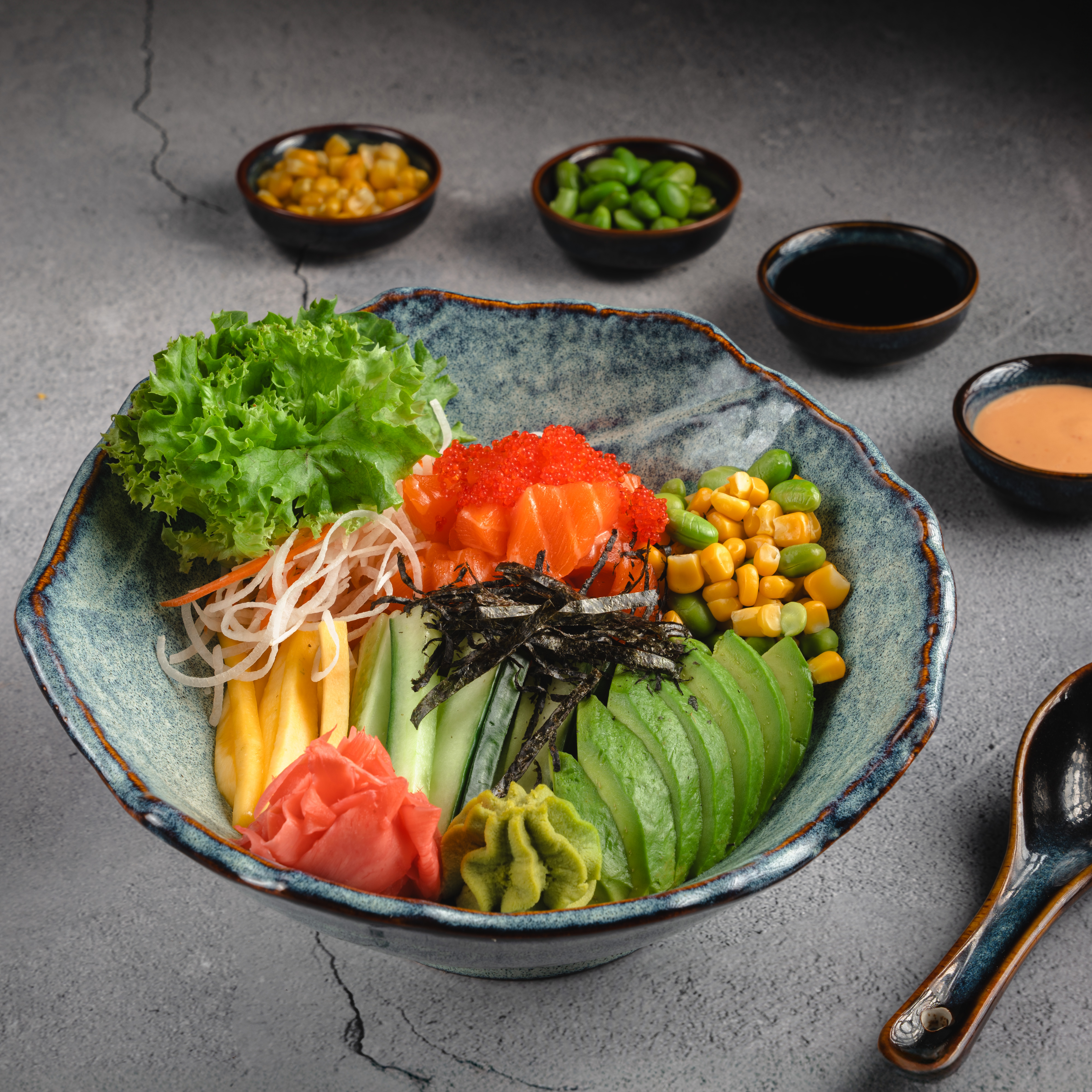 Arranged Food and Objects