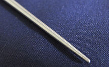Stainless steel rod chamfered end with groove