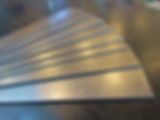Stainless steel sheet striped