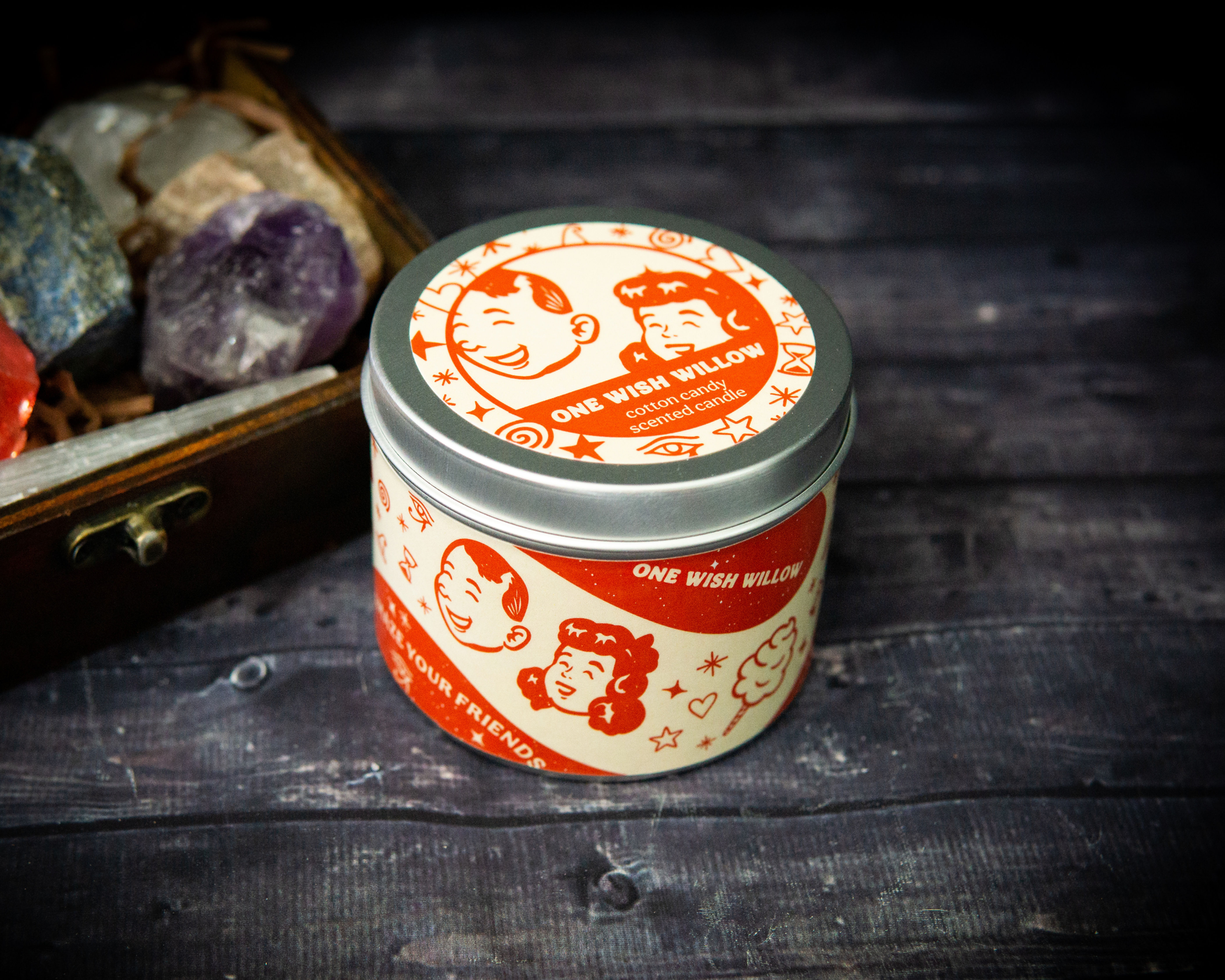 One Wish Willow - cotton candy scented candle