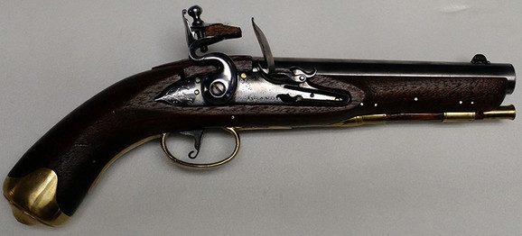 old musket, hand engraving