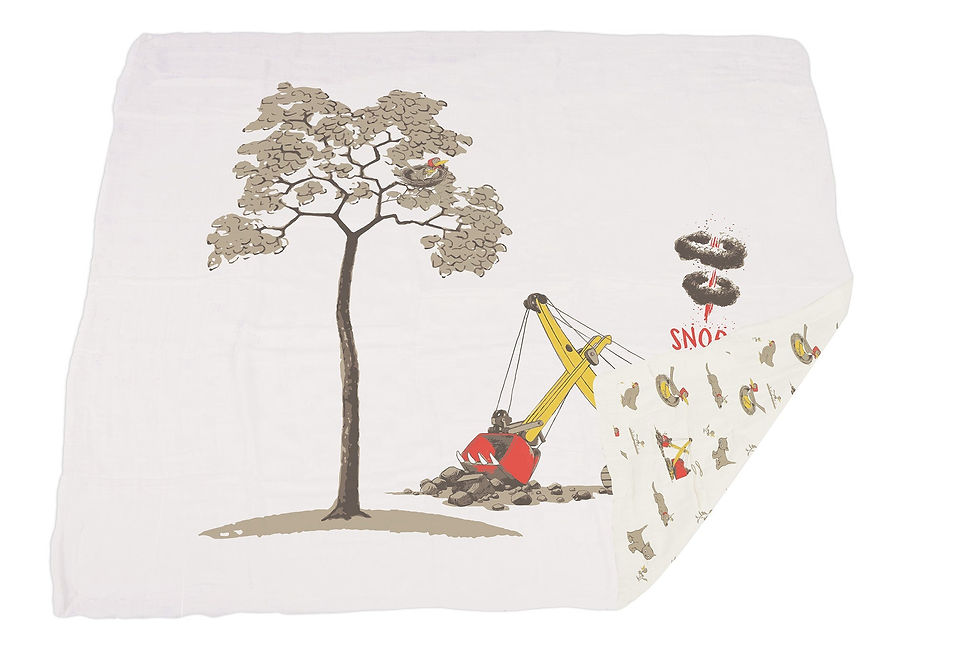 Thumbnail: Are You My Mother? Bamboo Muslin Newcastle Blanket