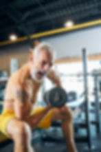 Fit mature man