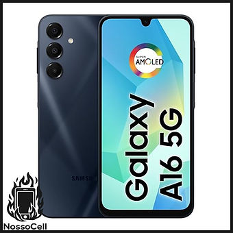 Celular Samsung Galaxy A16, 128GB + 4GB RAM, Câmera de até 50MP, Tela 6.7", NFC, IP54, Bateria 5000 mAh - Preto