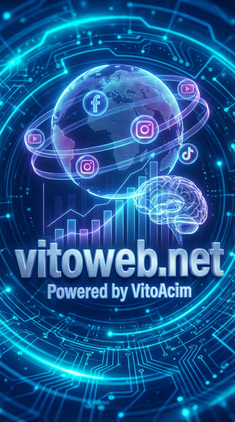Cutting-edge technology and social media integration: vitoweb.net, powered by VitoAcim, connects the digital world with advanced AI capabilities.