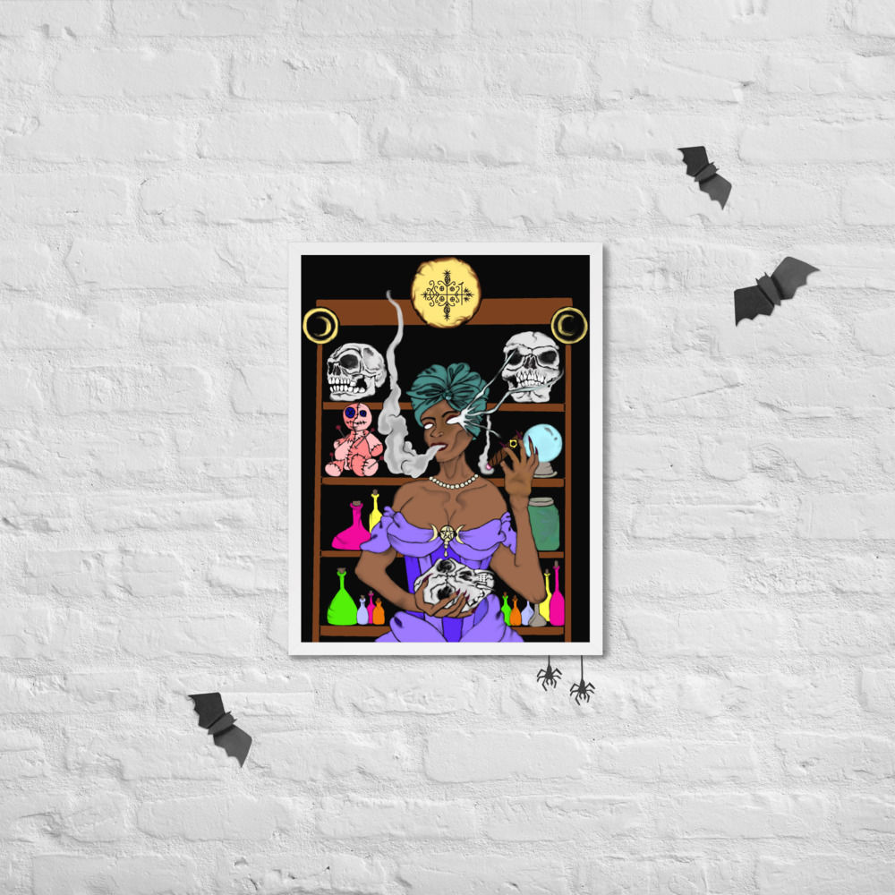 Madame Laveau Voodoo Queen of the Coven framed poster