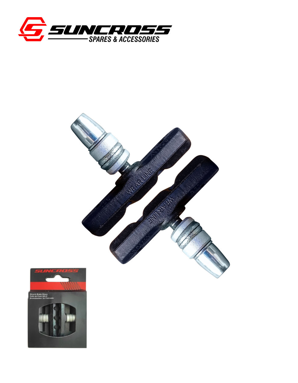 SUNCROSS MTB - BRAKE SHOE (60MM)