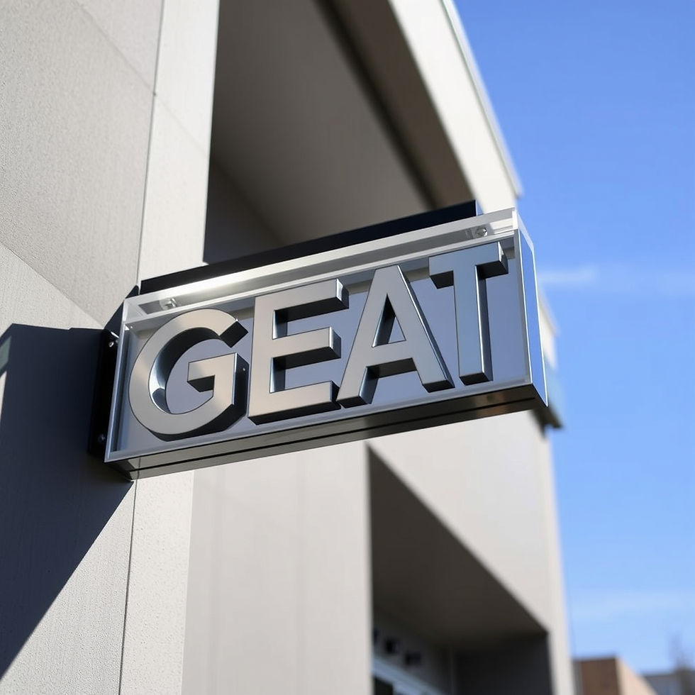 Elevate your branding with our premium metal and acrylic signage. Known for their resilien