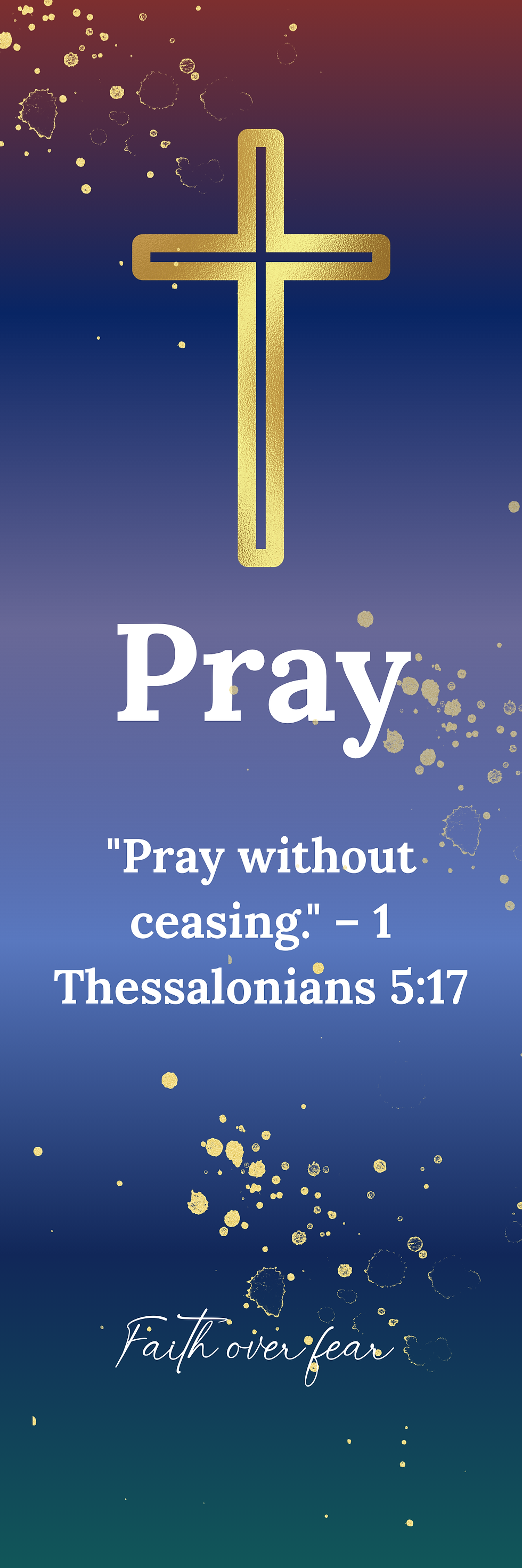 Thumbnail: Pray, Wait, and Trust Bookmark