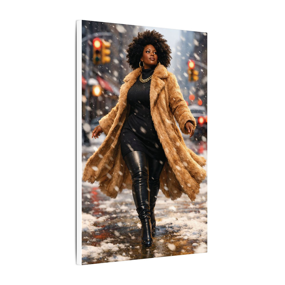 Thumbnail: Confident Woman Matte Canvas Stretched 0.75"