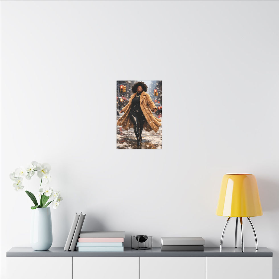 Thumbnail: Confident Woman Matte Canvas Stretched 0.75"