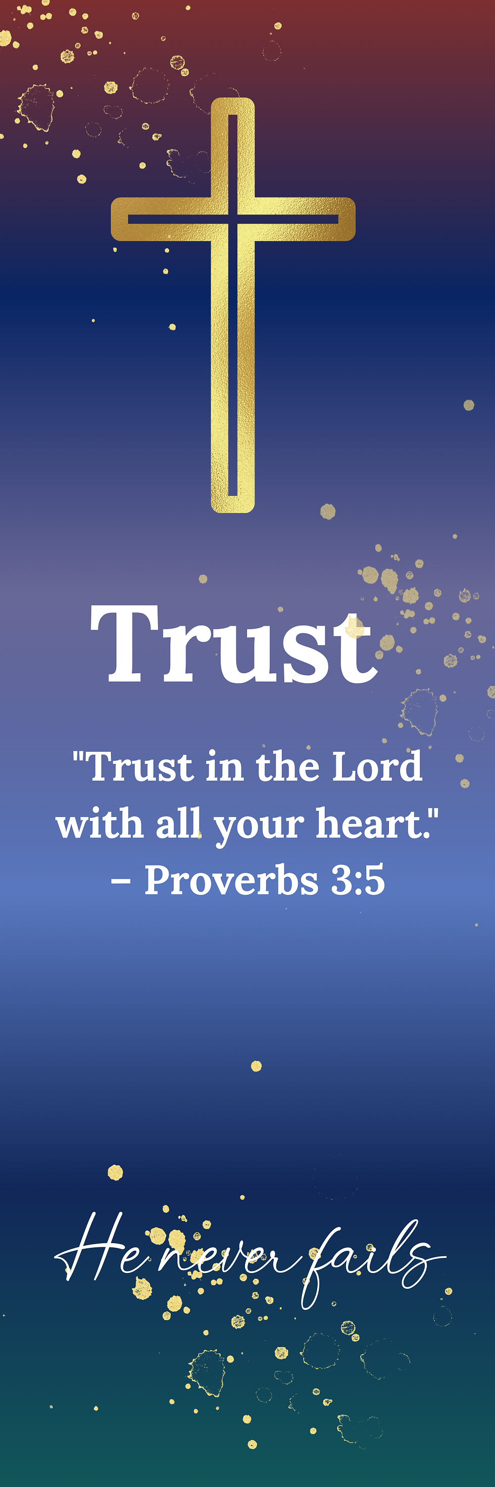 Thumbnail: Pray, Wait, and Trust Bookmark