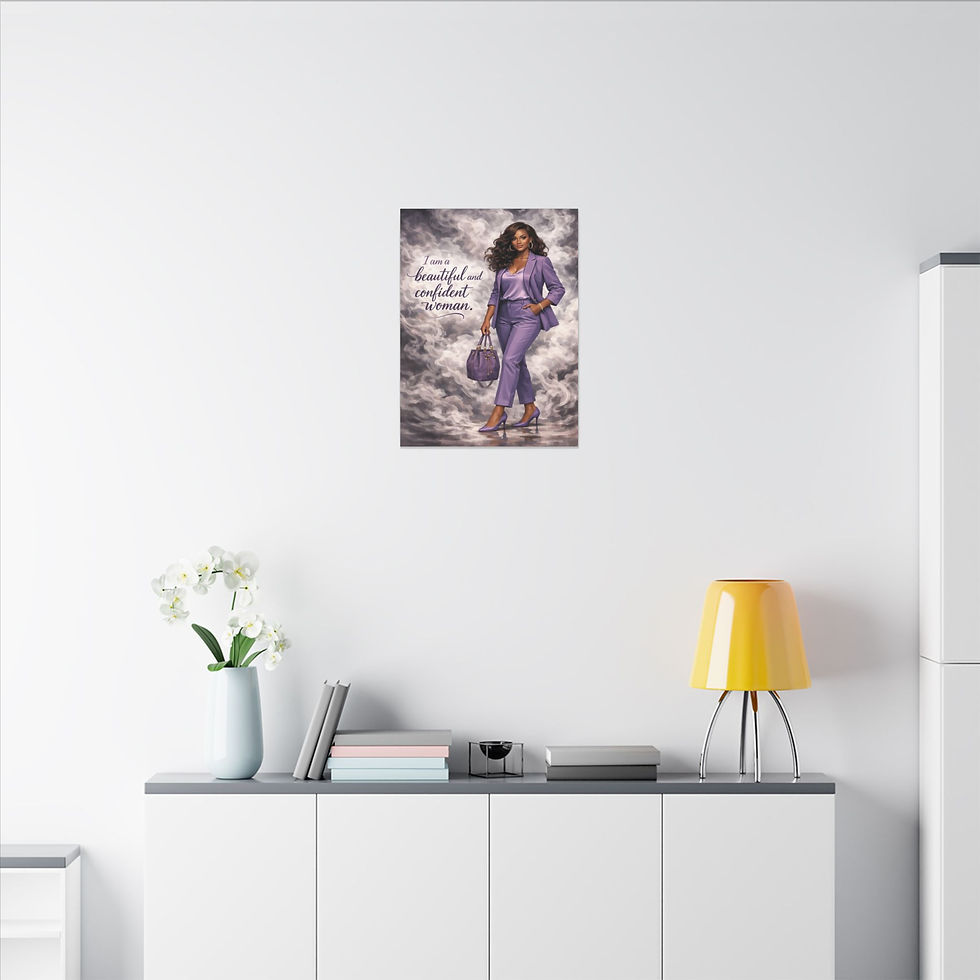 Thumbnail: I Am a Beautiful and Confident Woman Matte Canvas