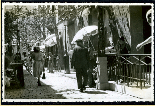 Carrer Llibertat guarnit, 1950.