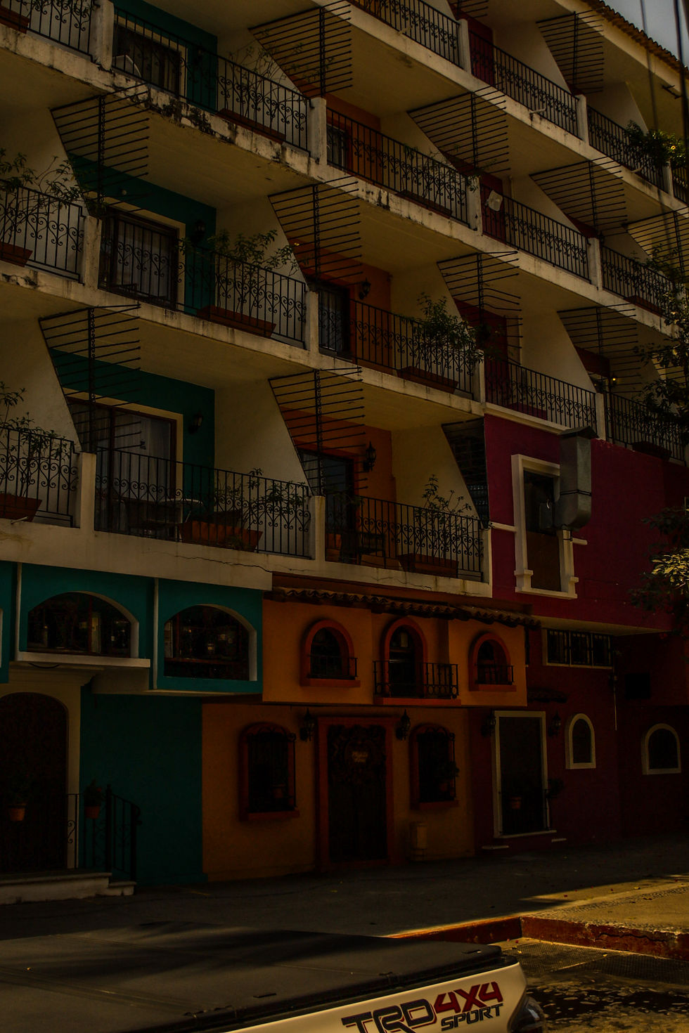 Colorful Apartment Building in the Malecon