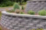 Tiered retaining walls for landscape use