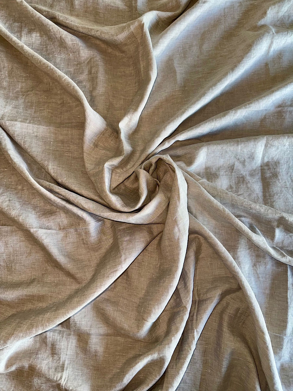 Thumbnail: Organic Linen x Silver Fiber Bedding Flat Sheet 