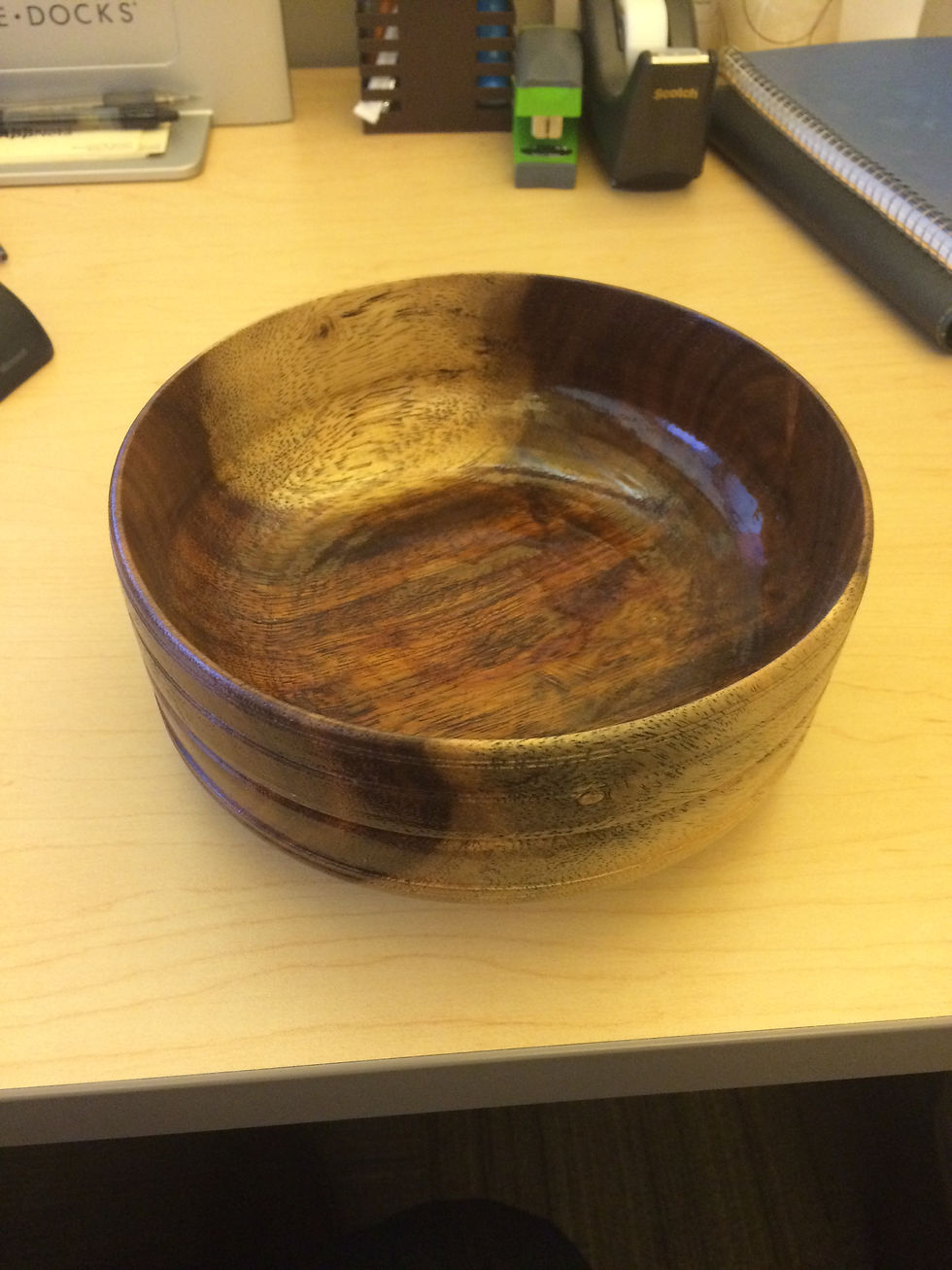 #handmade #woodenbowl #twotone