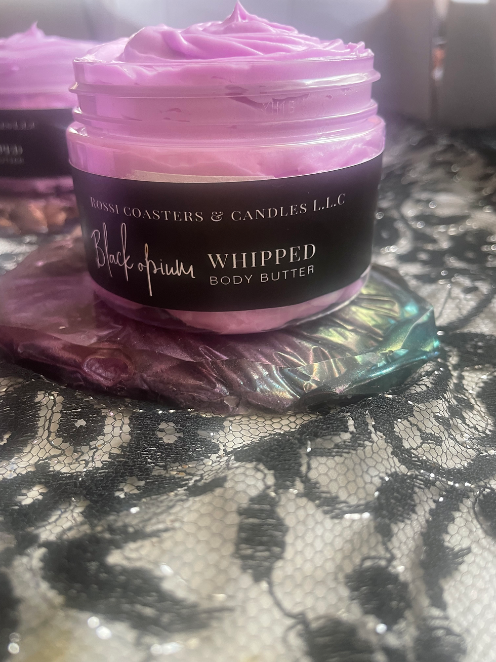 Black opium (type) body butter in 4 oz.