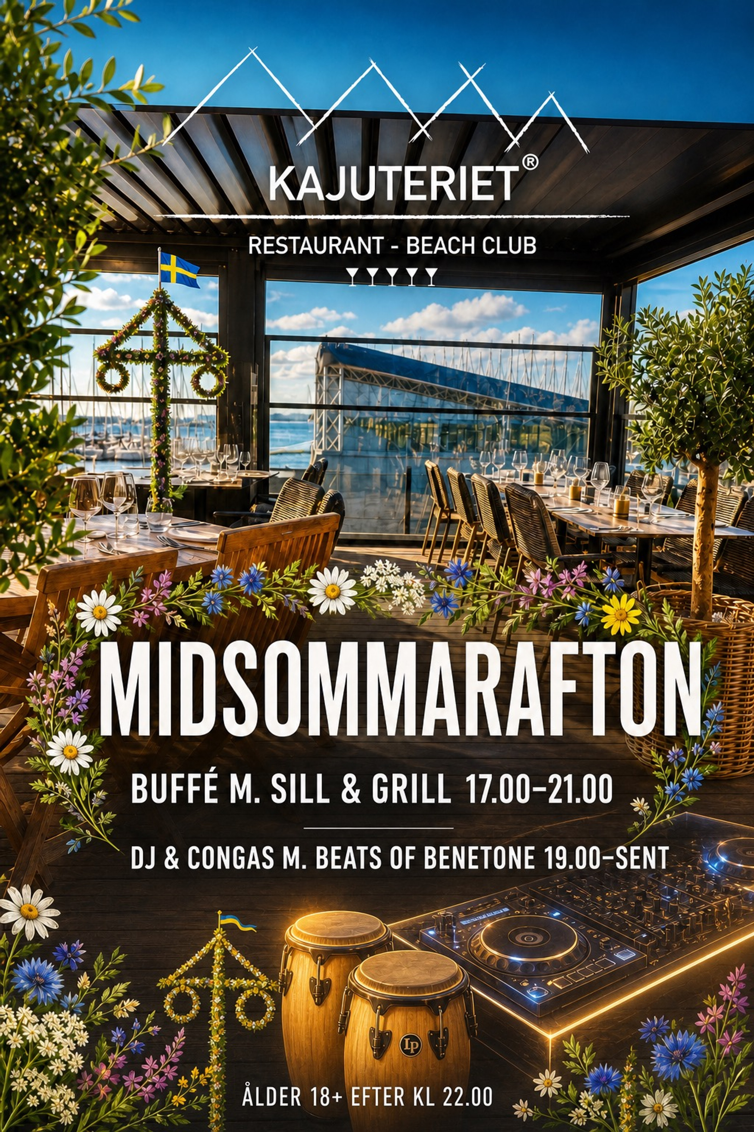 MIDSOMMAR på KAJUTERIET 2026 | Kom med på en fantastik dag/kväll med DJ ...