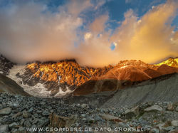 Mountain Shkhara in Svaneti Georgia