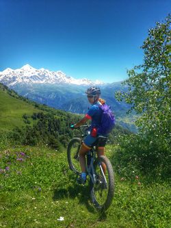Mountain biking in Georgia Svaneti