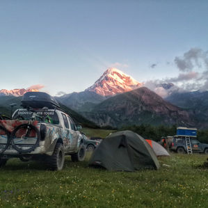 Mountain bike tour in Georgia Kazbegi Caucasus
