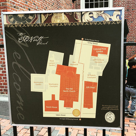 Old North Church Logo, Campus Maps and Tour Signs
