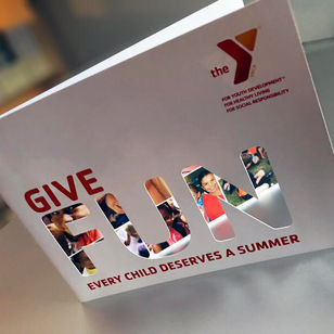 YMCA Capital Campaign design. Design for fund raising for a community center.