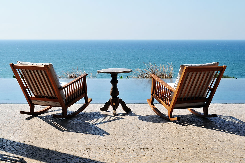 ישיבה מול הים