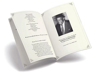 Order of service book