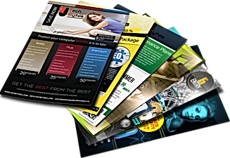 Printed flyers and brochures