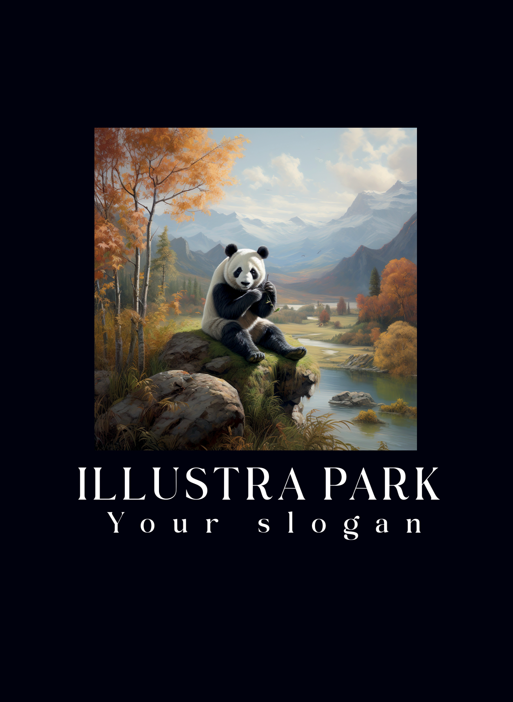 IM: 14 - Panda oil painting